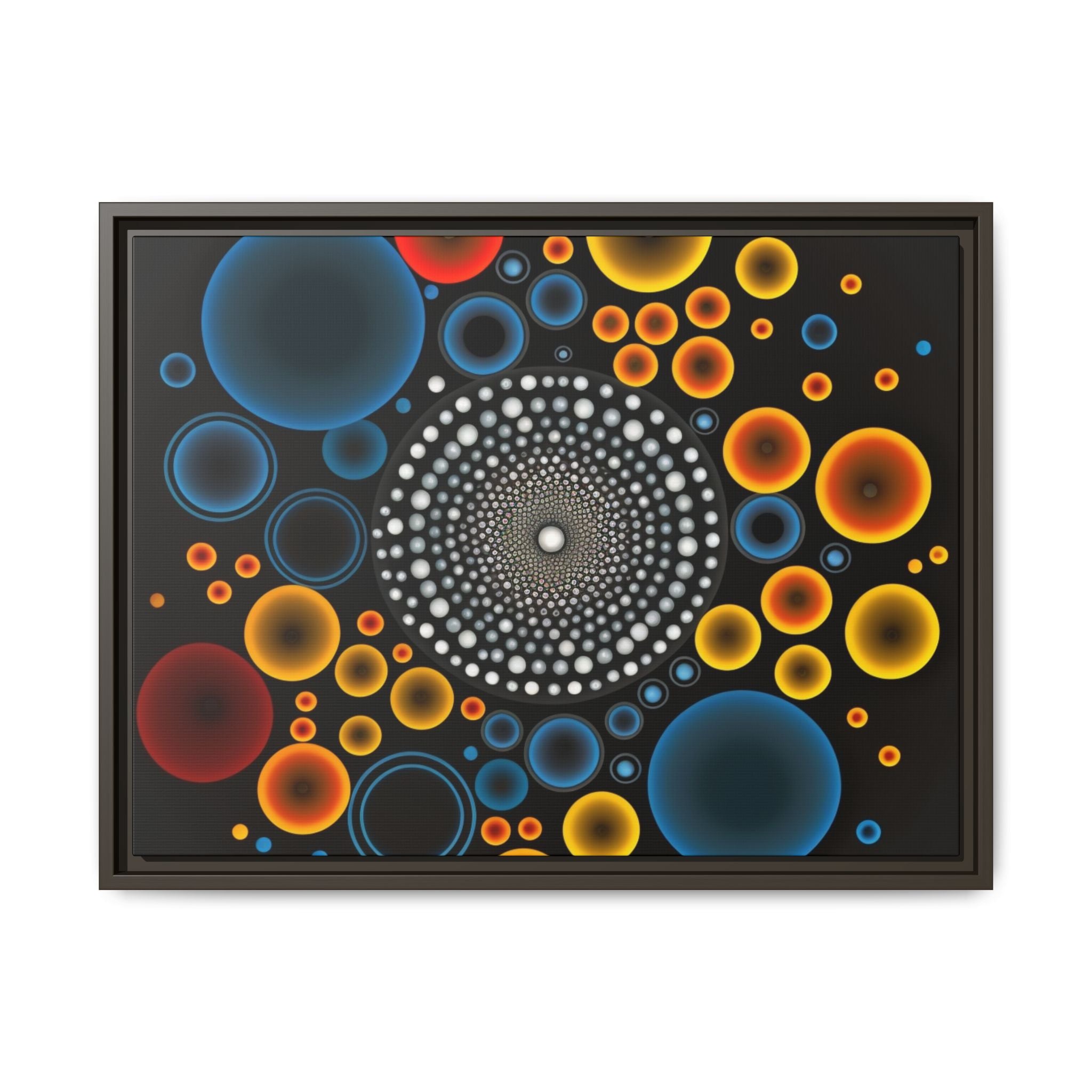 Harmonic Orbits, Matte Canvas, Framed (Multi-color)