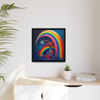 Home Beneath the Rainbow, Art Print — Colorful Modern Wall Canvas