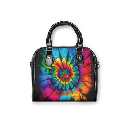 Bold And Beautiful Tie Dye Style Two Shoulder Handbag