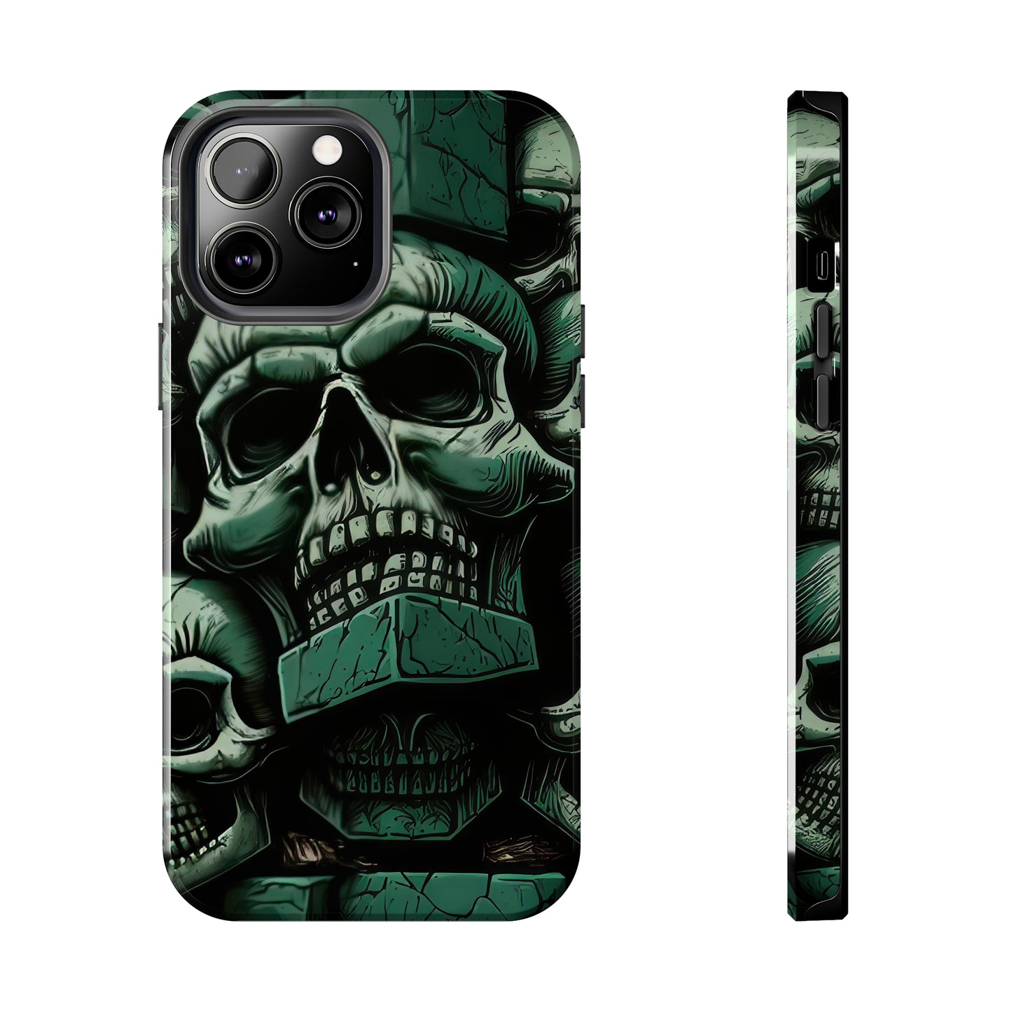 Metallic Chrome Skulls and classic Designed 15 Tough Phone Cases