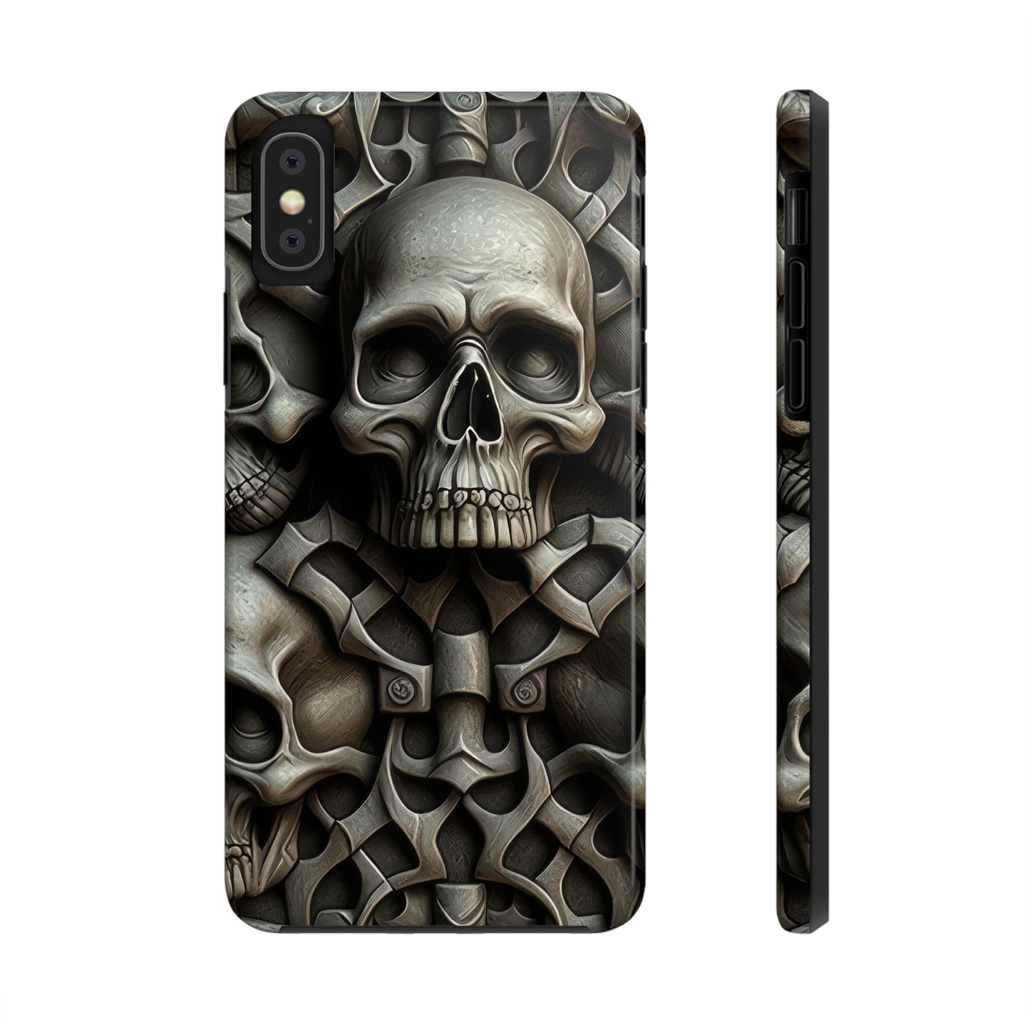 Metallic Chrome Skulls and classic Designed 19 Tough Phone Cases