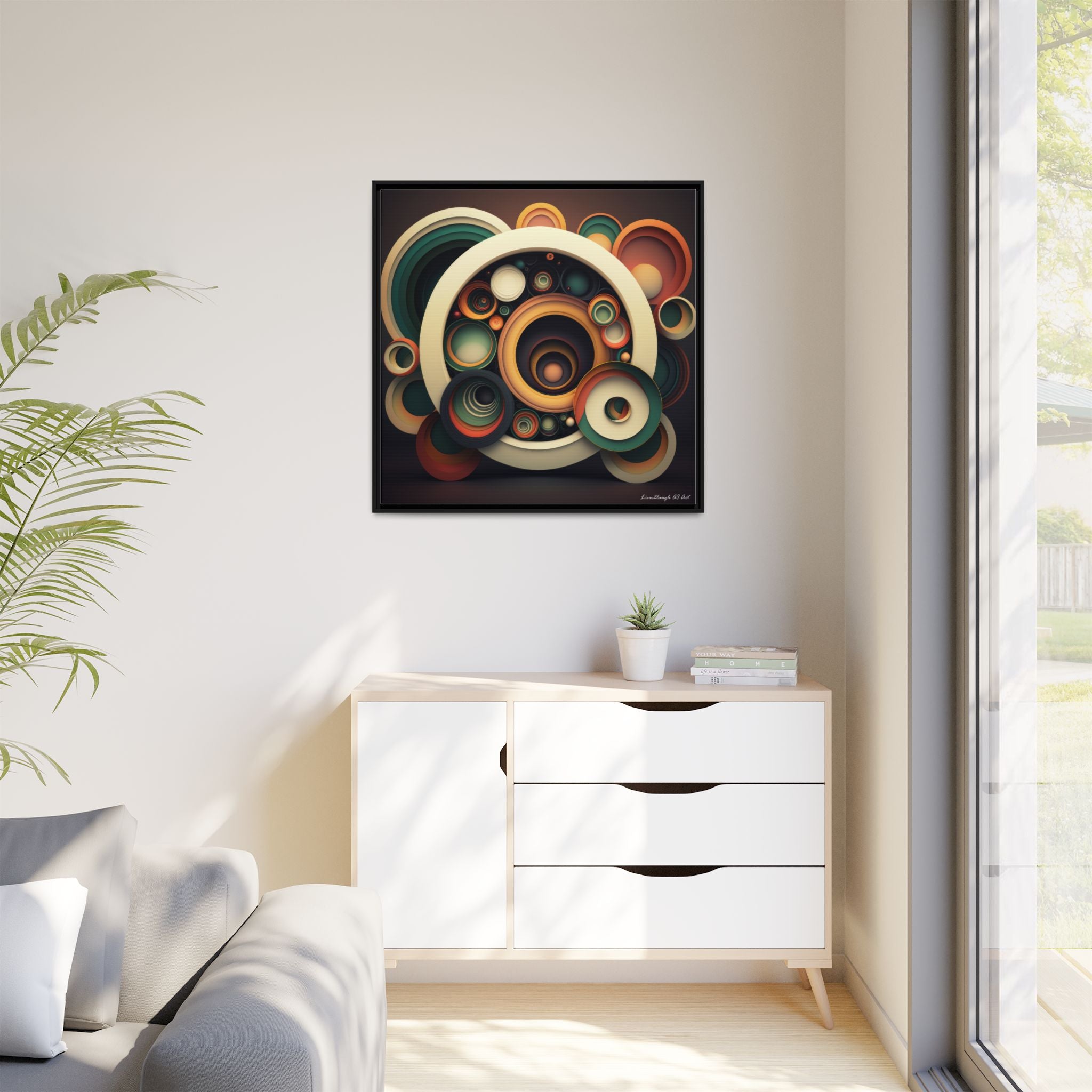 Inner Resonance, Art Print — Colorful Modern Wall Canvas