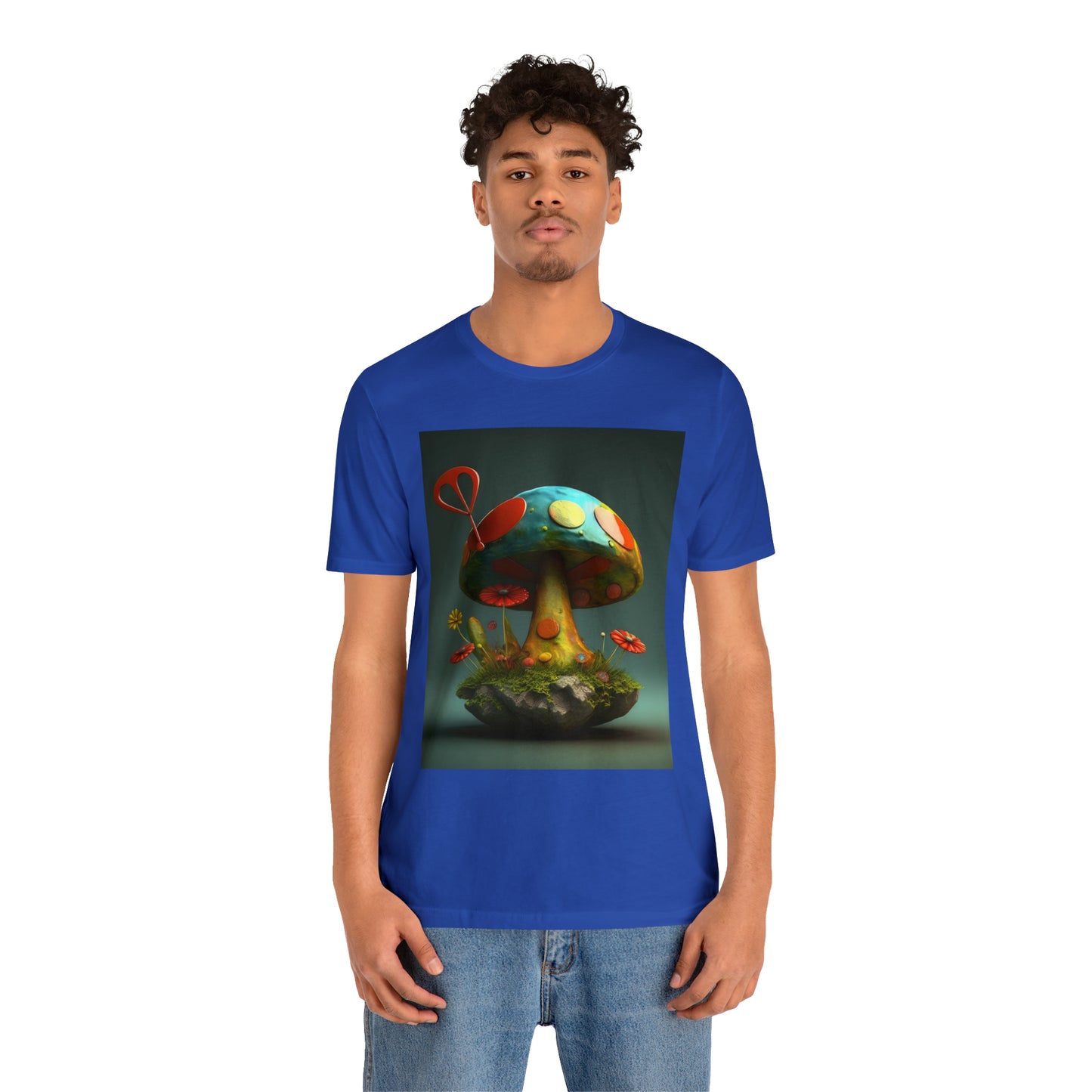 Hippie Mushroom Color Candy Style Design Style 4 Unisex Jersey Short Sleeve Tee