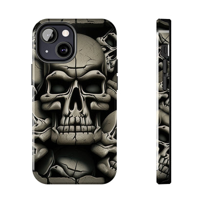 Metallic Chrome Skulls and classic Designed 12 Tough Phone Cases