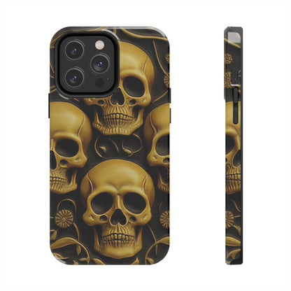 Metallic Chrome Skulls and classic Designed 18 Tough Phone Cases