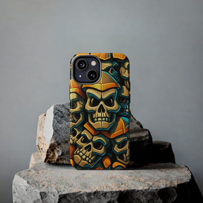 Metallic Chrome Skulls and classic Designed 16 Tough Phone Cases