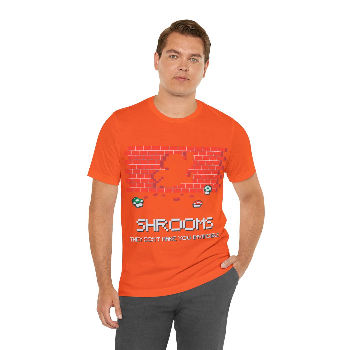 Shrooms, They Make You Invincible, Unisex Jersey Short Sleeve Tee