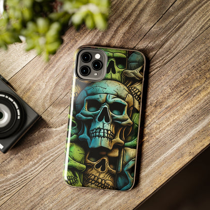 Metallic Chrome Skulls and classic Designed 13 Tough Phone Cases