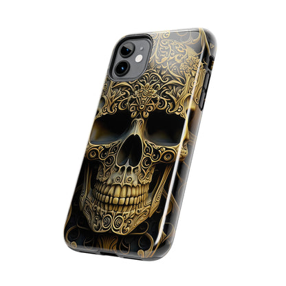 Metallic Chrome Skulls and classic Designed 4 Tough Phone Cases