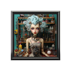 Love My Giszmos Blue Hair Black Background Jewelry Box