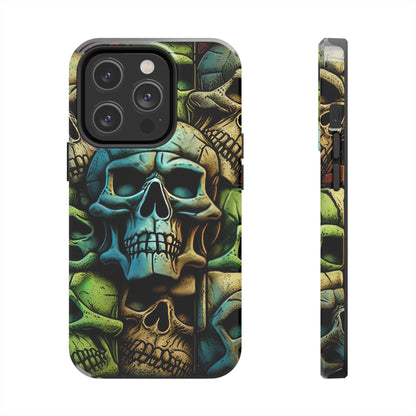 Metallic Chrome Skulls and classic Designed 13 Tough Phone Cases