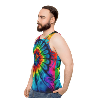 Bold And Beautiful Tie Dye Style Two Unisex Tank Top (AOP)