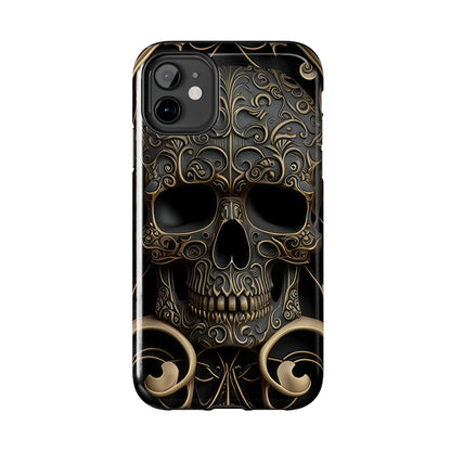 Metallic Chrome Skulls and classic Designed 2 Tough Phone Cases