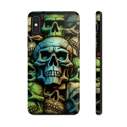 Metallic Chrome Skulls and classic Designed 13 Tough Phone Cases