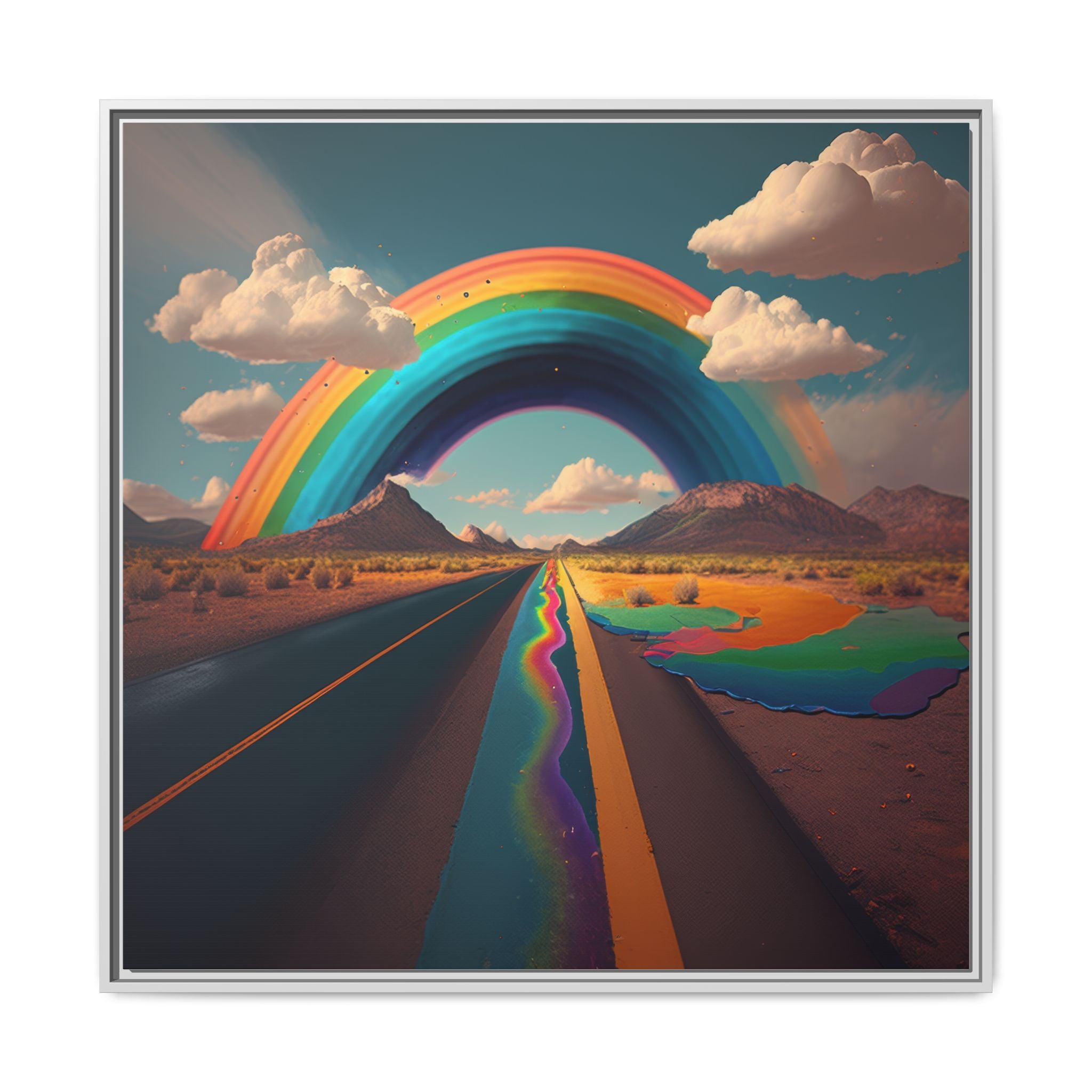 Road to Color, Art Print — Colorful Modern Wall Canvas