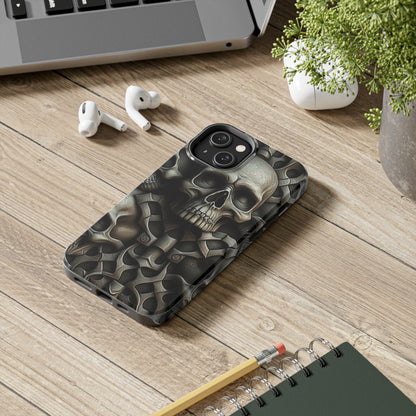 Metallic Chrome Skulls and classic Designed 19 Tough Phone Cases