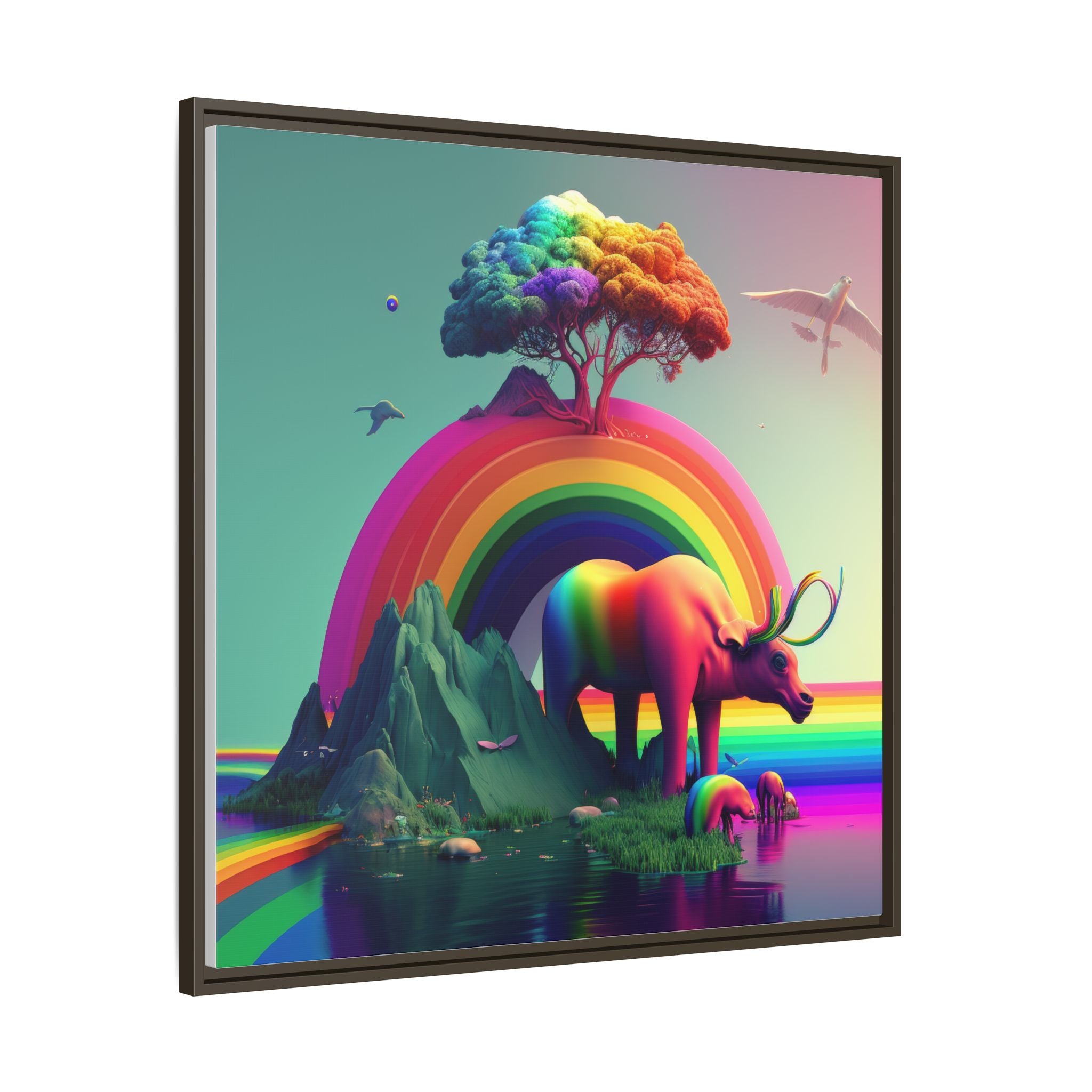 Sanctuary of Color, Art Print — Colorful Modern Wall Canvas