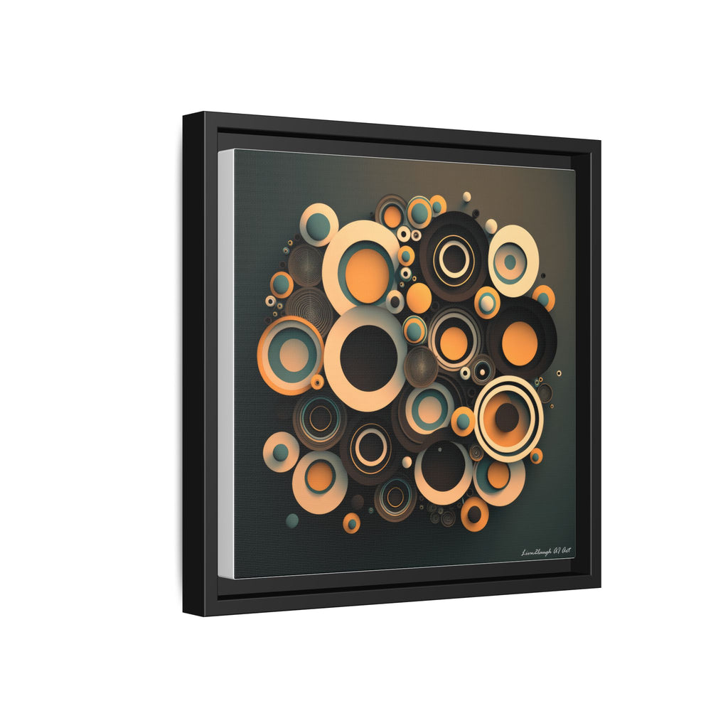 Concentric Harmony, Art Print — Colorful Modern Wall Canvas