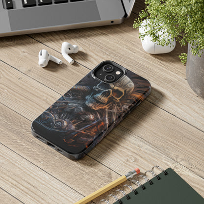 Skull Motorcycle Rider, Ready to Tear Up Road On Beautiful Bike 8 Tough Phone Cases