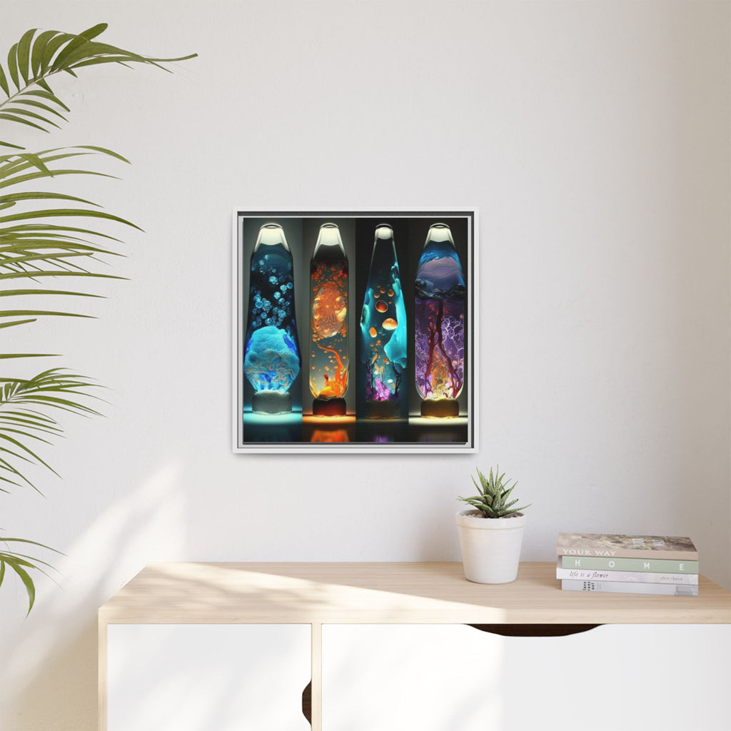 Elemental Currents, Art Print — Colorful Modern Wall Canvas