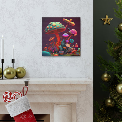 Beautiful Mushroom Luminating Colorful Bliss 2 Canvas Gallery Wraps