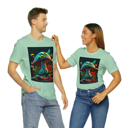 Hippie Mushroom Color Candy Style Design Style 5 Unisex Jersey Short Sleeve Tee