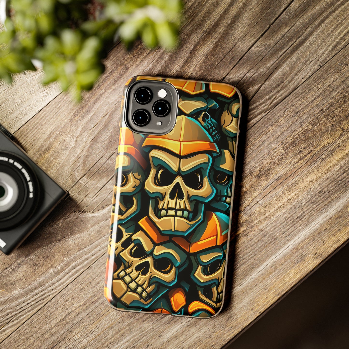 Metallic Chrome Skulls and classic Designed 16 Tough Phone Cases