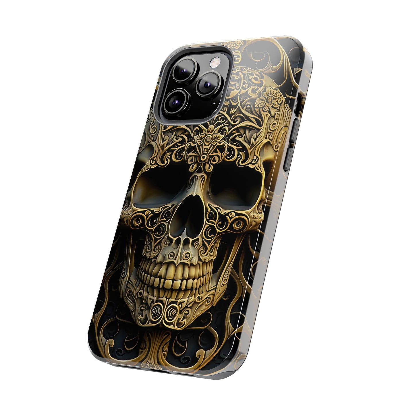 Metallic Chrome Skulls and classic Designed 4 Tough Phone Cases