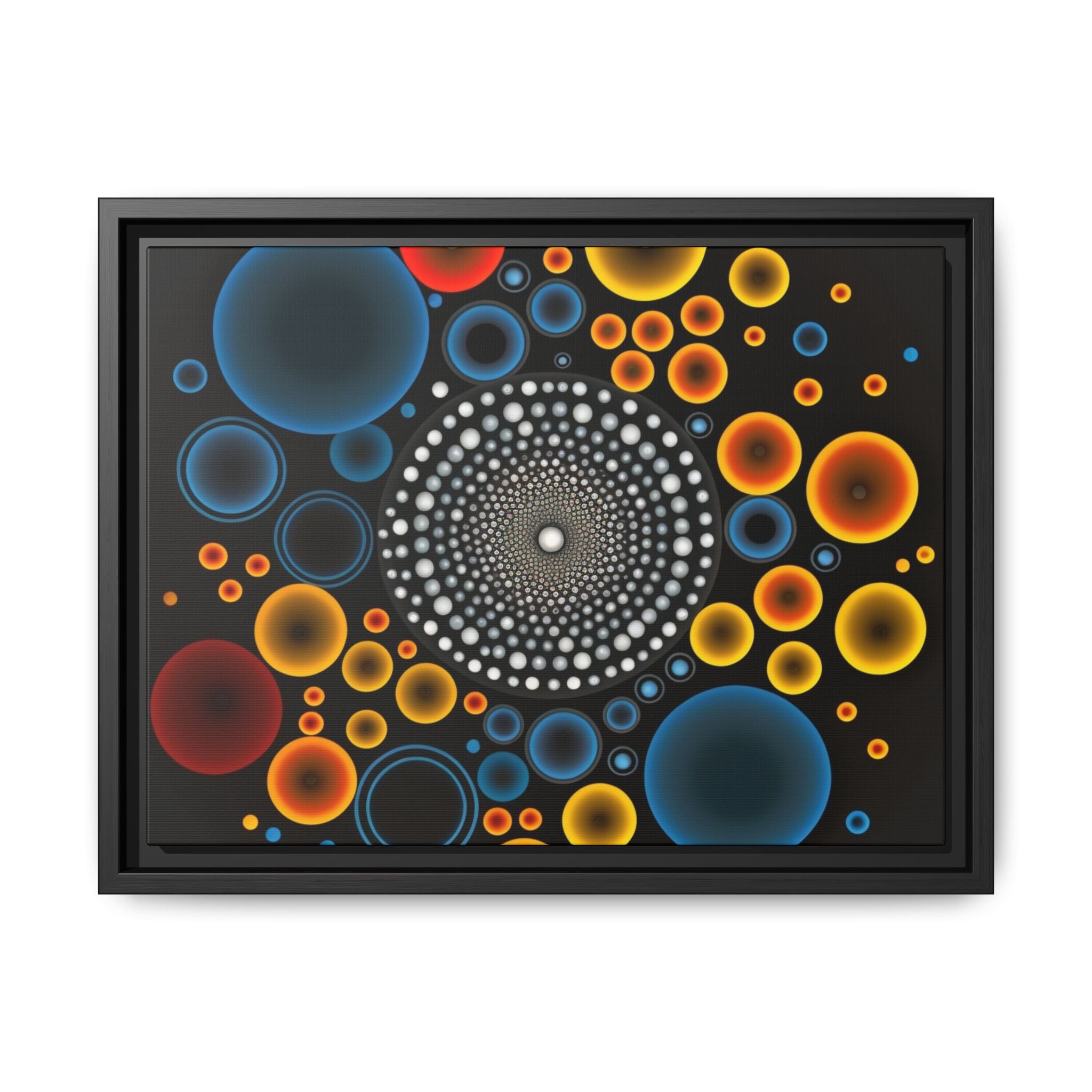 Harmonic Orbits, Matte Canvas, Framed (Multi-color)