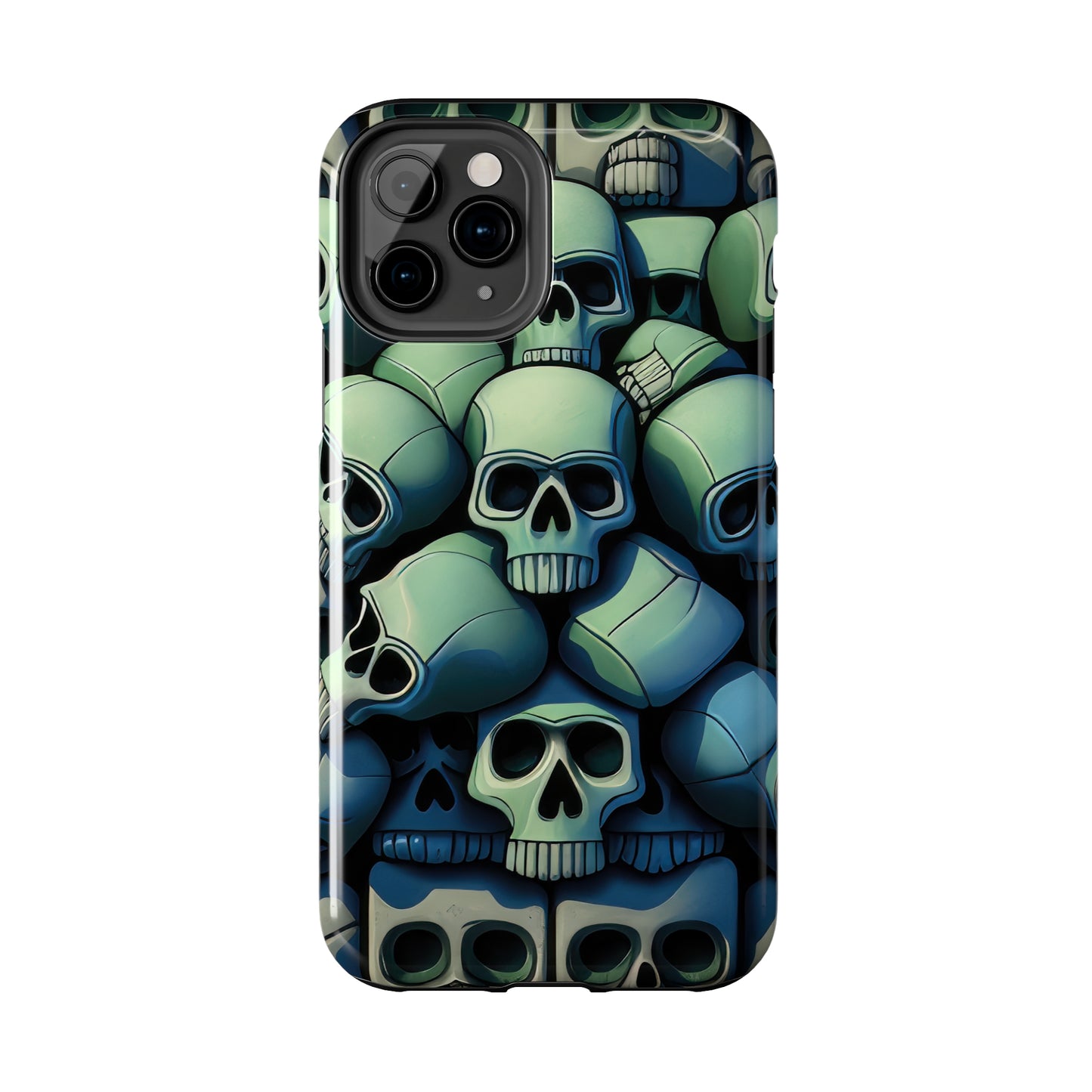 Metallic Chrome Skulls and classic Designed 10 Tough Phone Cases