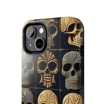 Metallic Chrome Skulls and classic Designed 17 Tough Phone Cases