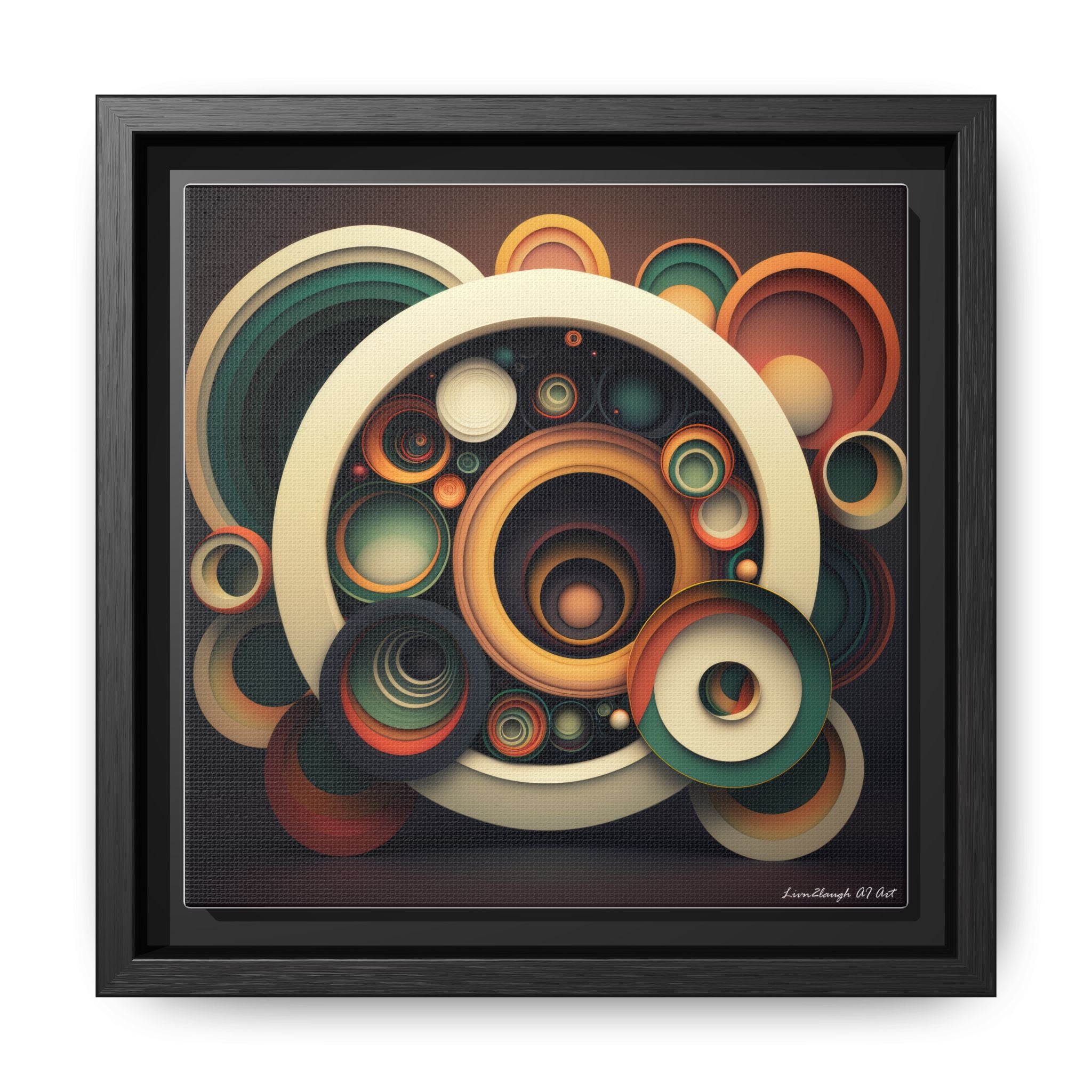 Inner Resonance, Art Print — Colorful Modern Wall Canvas