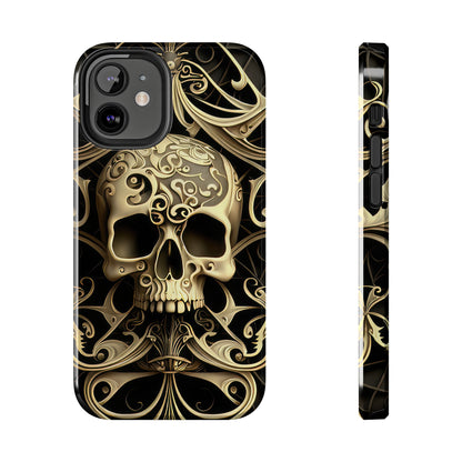 Metallic Chrome Skulls and classic Designed 7 Tough Phone Cases