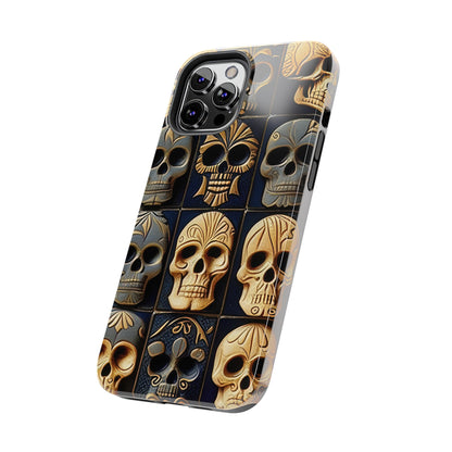 Metallic Chrome Skulls and classic Designed 17 Tough Phone Cases