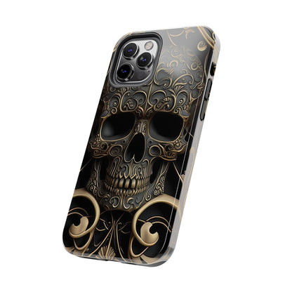 Metallic Chrome Skulls and classic Designed 2 Tough Phone Cases