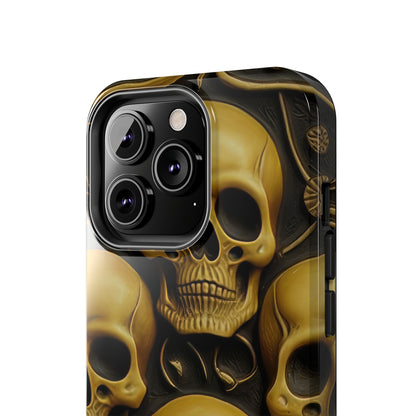 Metallic Chrome Skulls and classic Designed 18 Tough Phone Cases