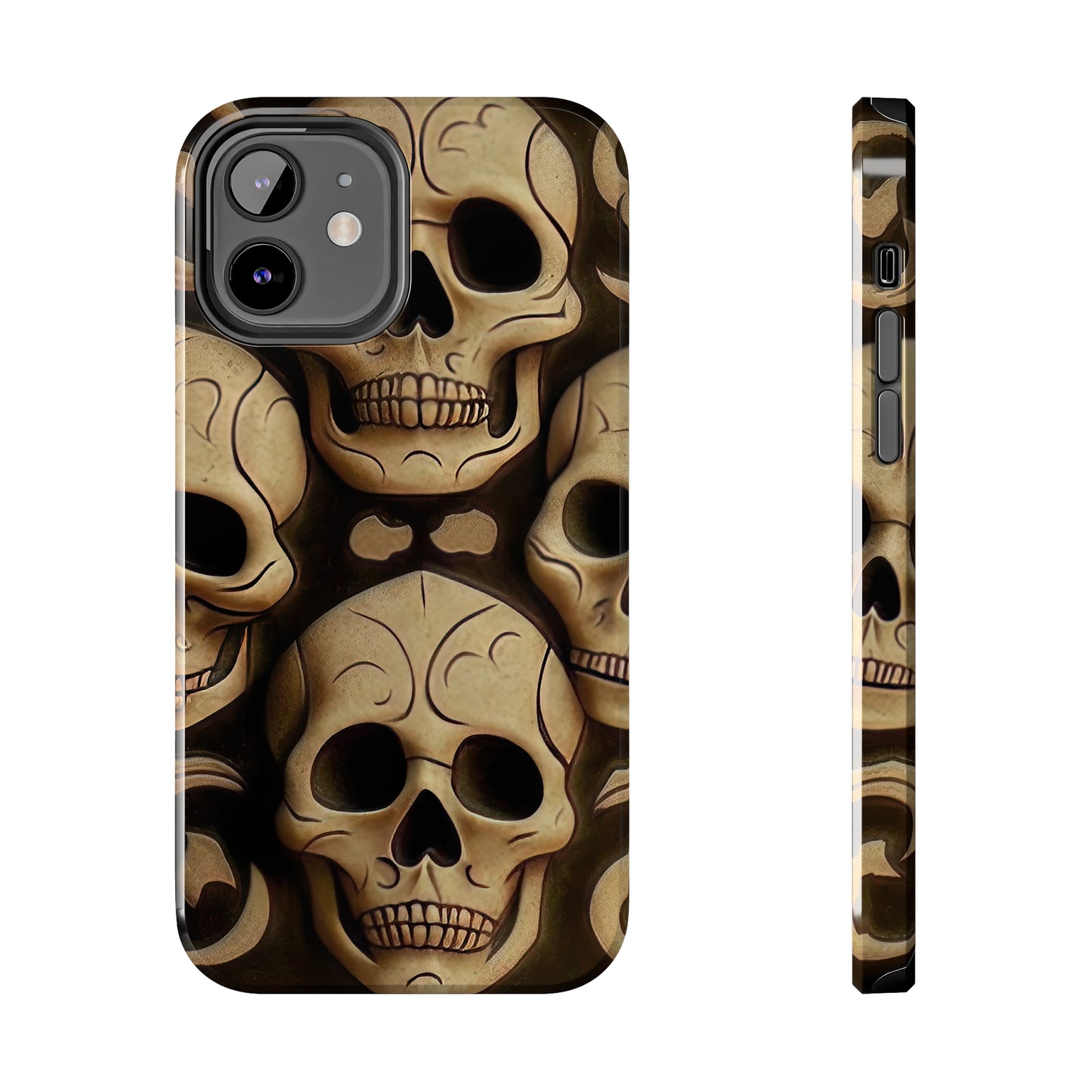 Metallic Chrome Skulls and classic Designed 19 Tough Phone Cases