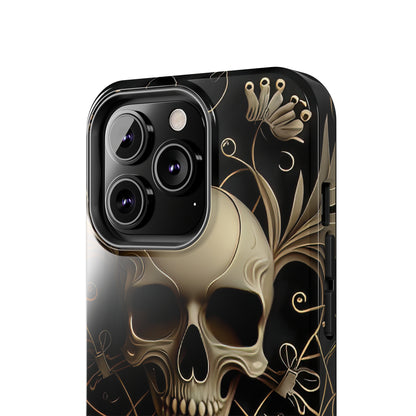 Metallic Chrome Skulls and classic Designed 1 Tough Phone Cases