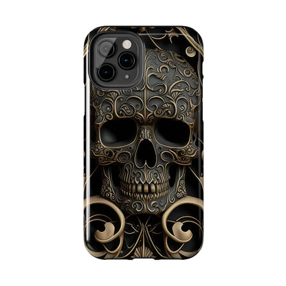 Metallic Chrome Skulls and classic Designed 2 Tough Phone Cases