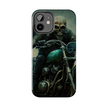 Skull Motorcycle Rider, Ready to Tear Up Road On Beautiful Bike 2 Tough Phone Cases