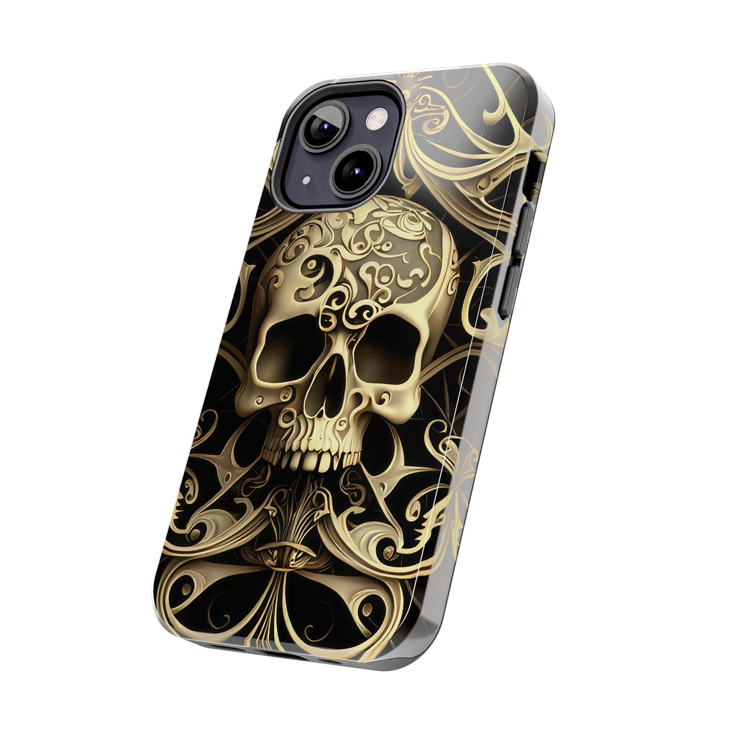 Metallic Chrome Skulls and classic Designed 7 Tough Phone Cases