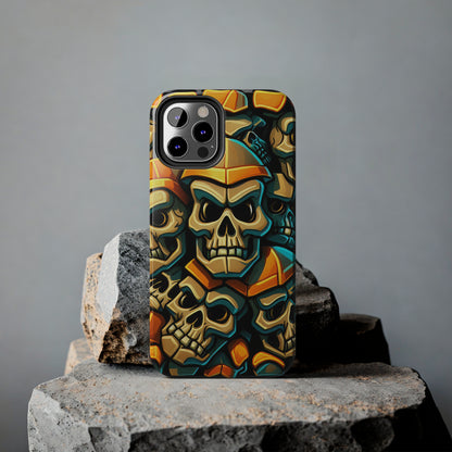 Metallic Chrome Skulls and classic Designed 16 Tough Phone Cases