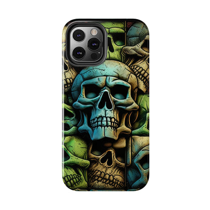 Metallic Chrome Skulls and classic Designed 13 Tough Phone Cases