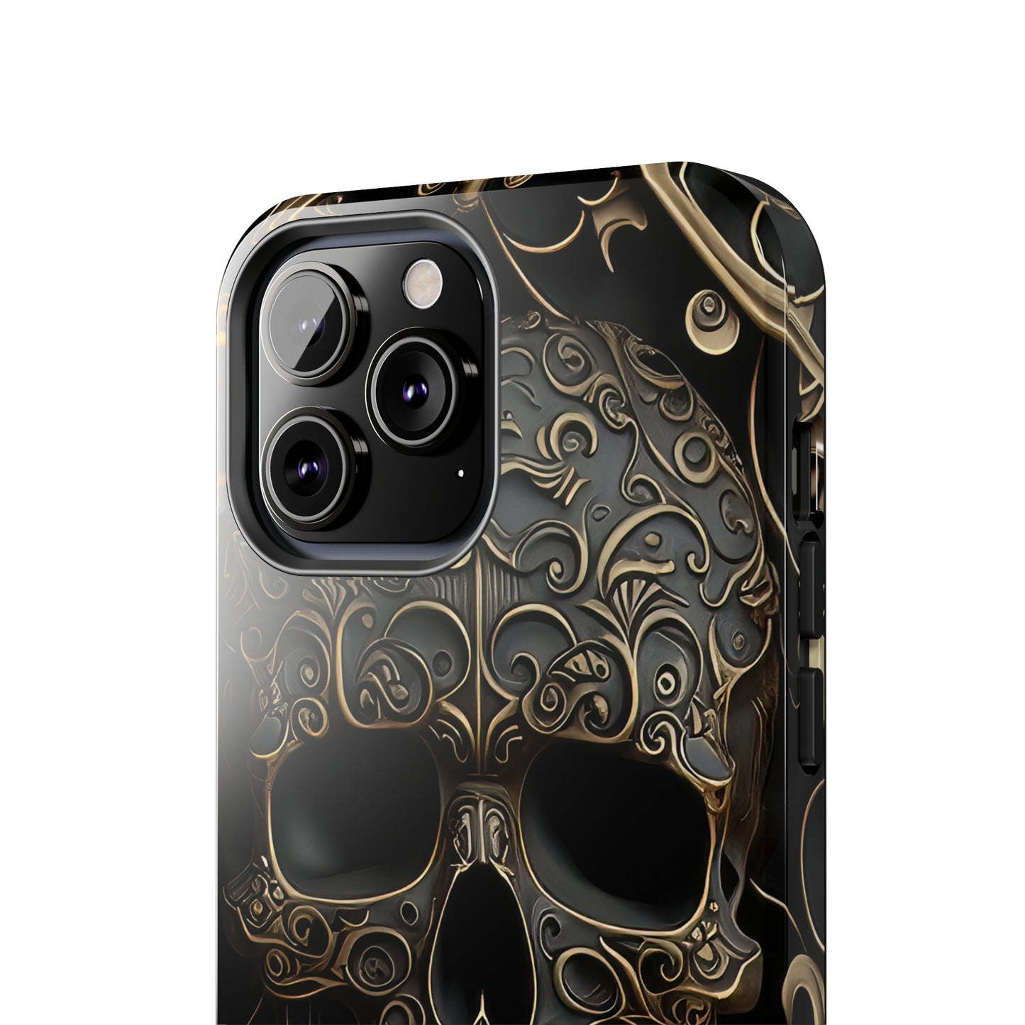 Metallic Chrome Skulls and classic Designed 2 Tough Phone Cases