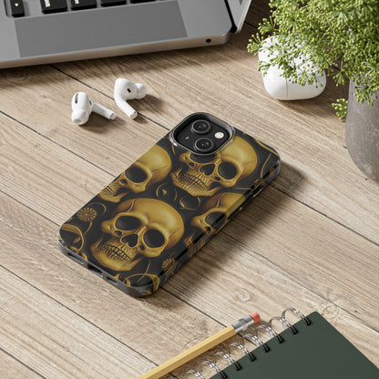 Metallic Chrome Skulls and classic Designed 18 Tough Phone Cases