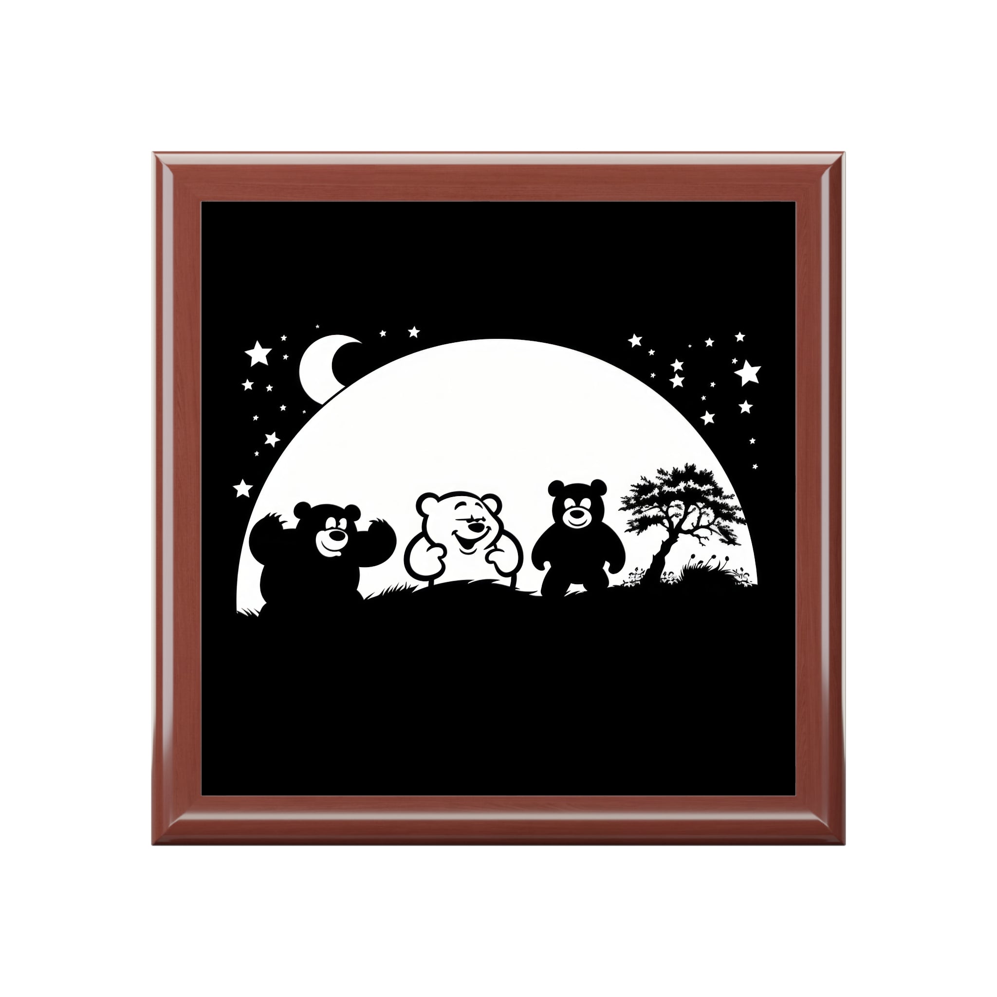 Moonlit Bear Companions, Jewelry- Stash- Collection Box