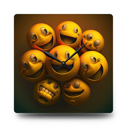 Happiest Of Faces Smiling, Style 1 Wall Clock