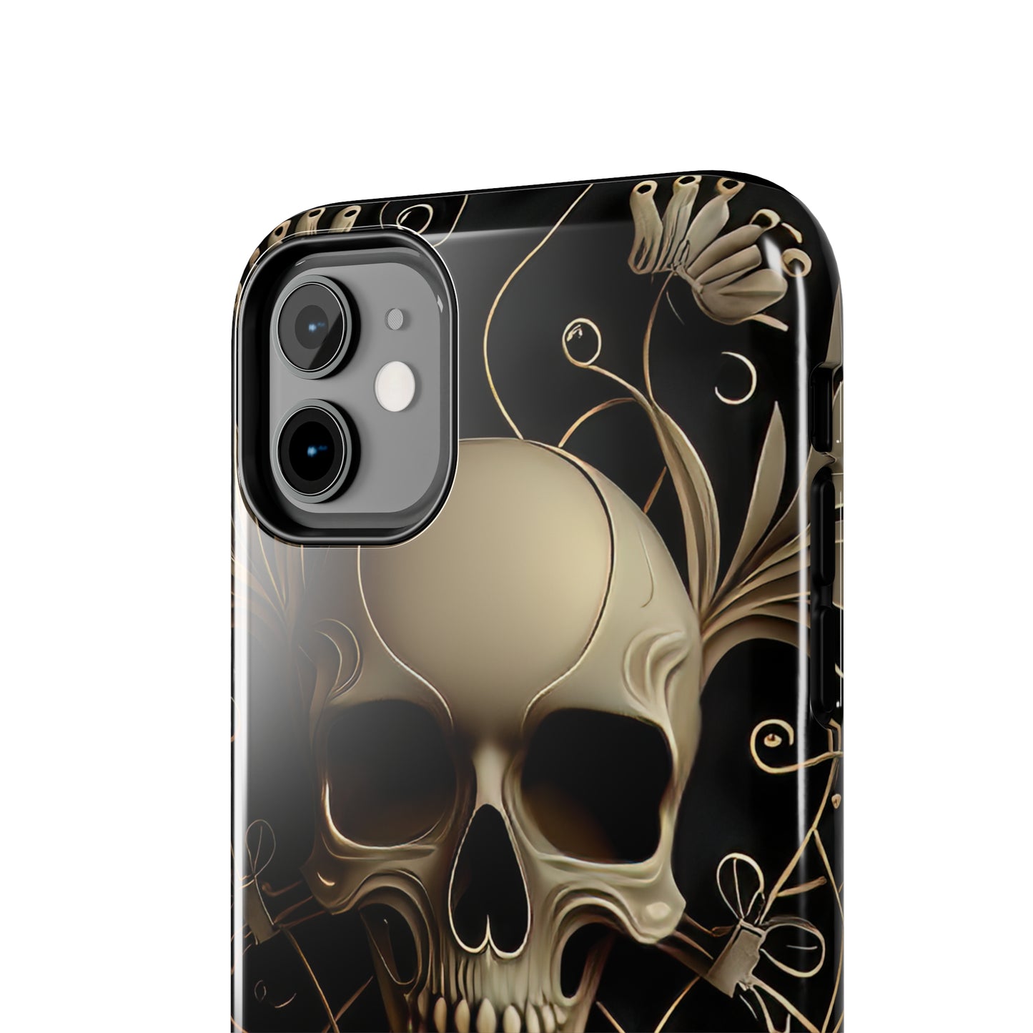 Metallic Chrome Skulls and classic Designed 1 Tough Phone Cases