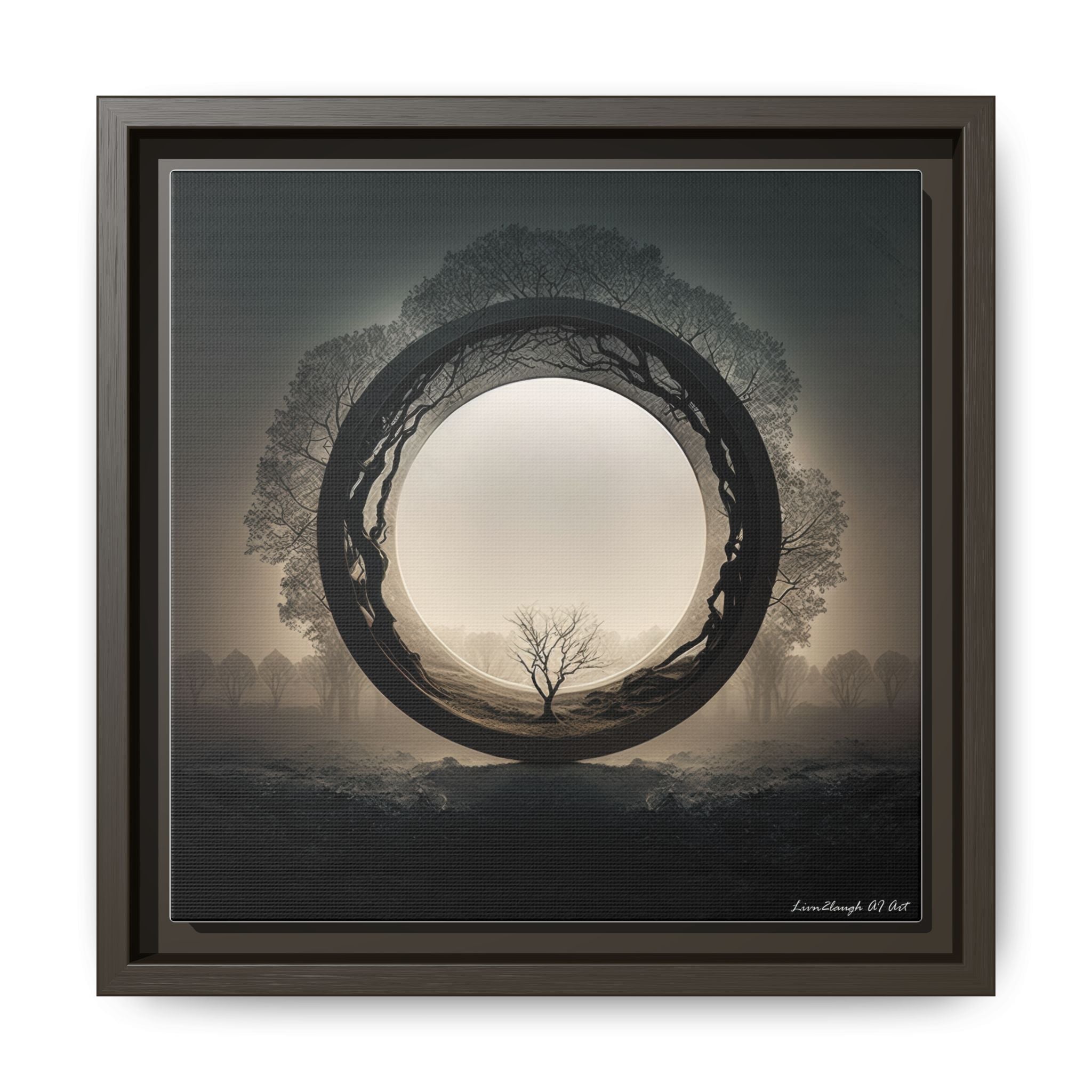 Circle of Stillness, Art Print — Colorful Modern Wall Canvas