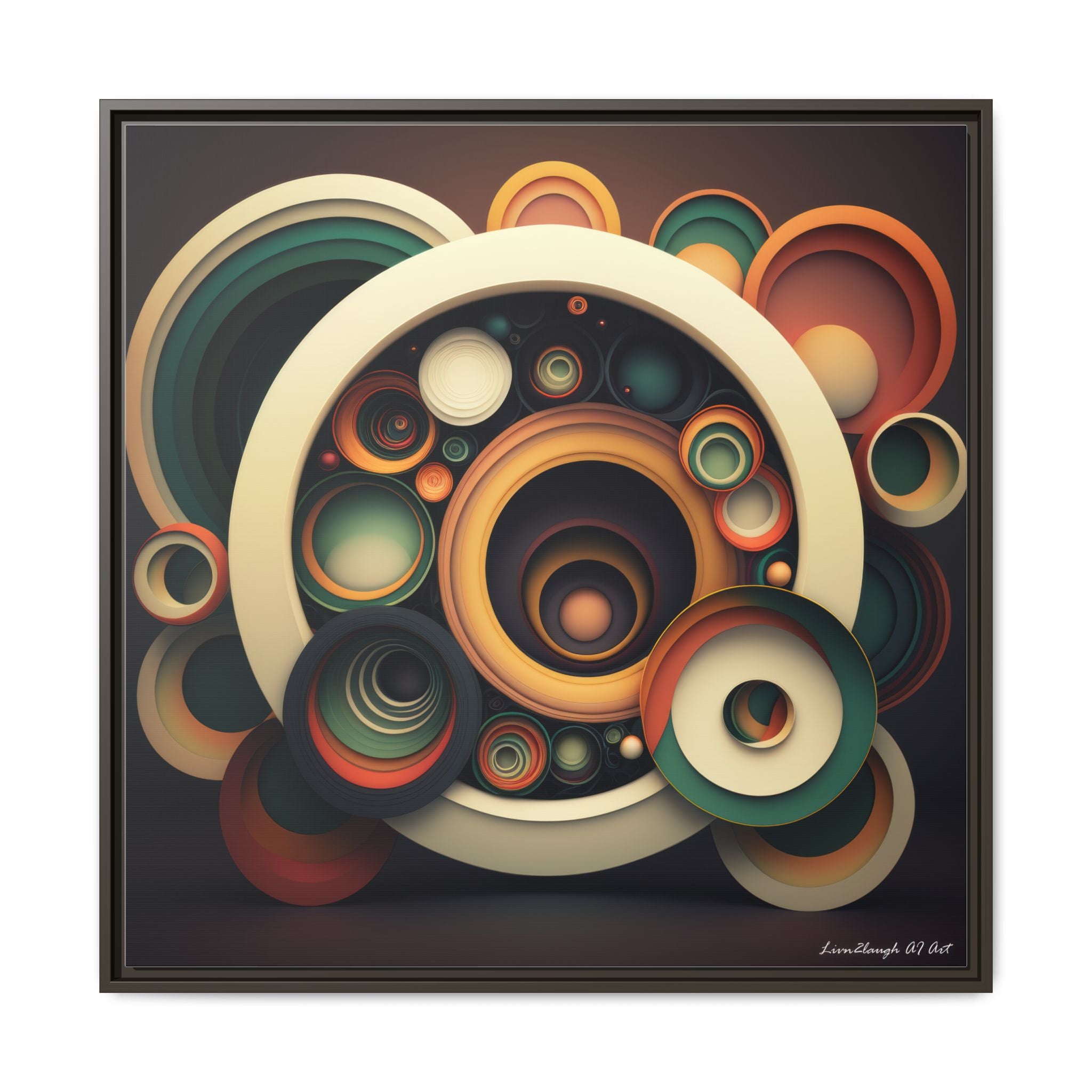 Inner Resonance, Art Print — Colorful Modern Wall Canvas